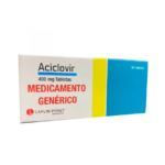 Aciclovir Caplin 400 mg Tabletas Caja x30 Und
